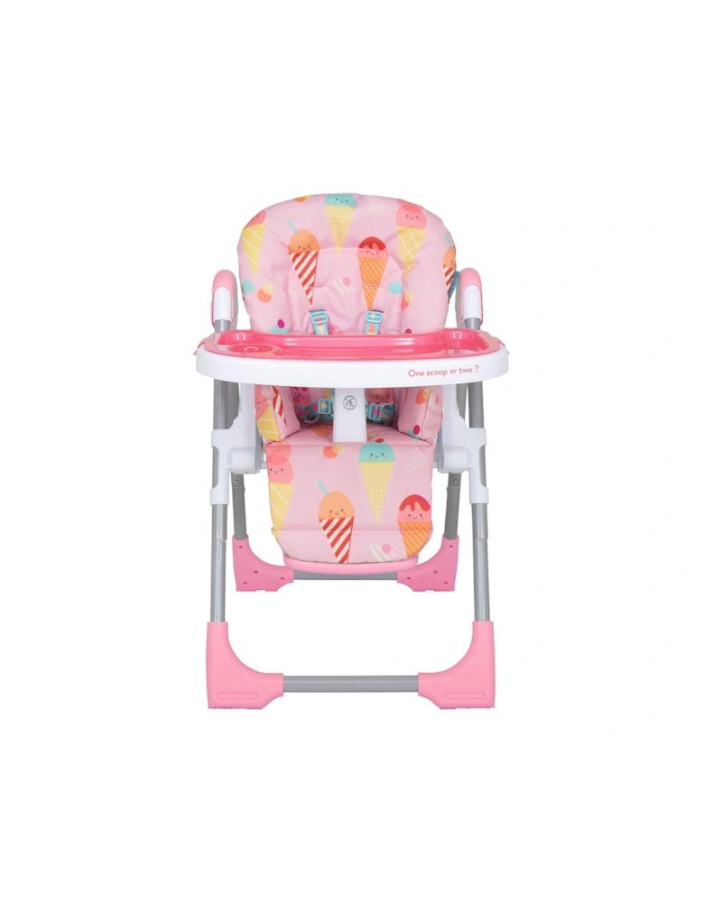 Noodle 0+ Highchair, with Newborn Recline - Ice Ice Baby