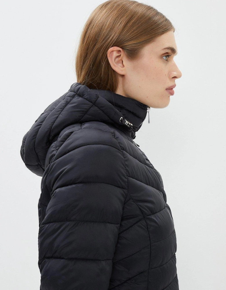 Hooded Puffer Packable Jacket