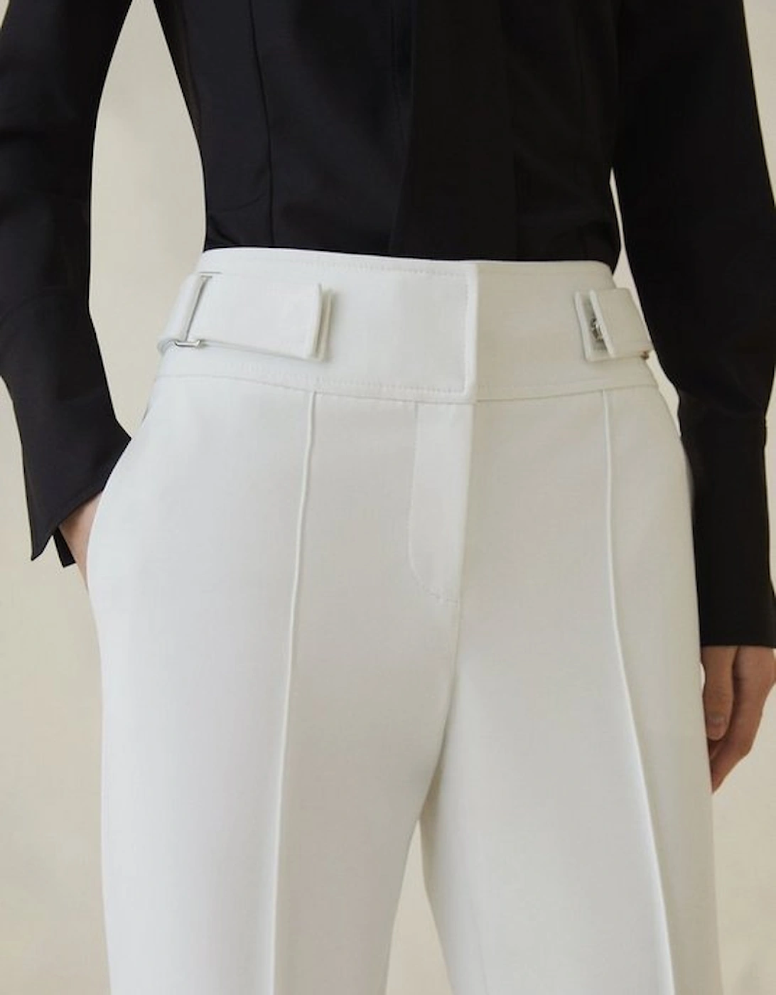 Petite The Founder Compact Stretch Slim Leg Trouser