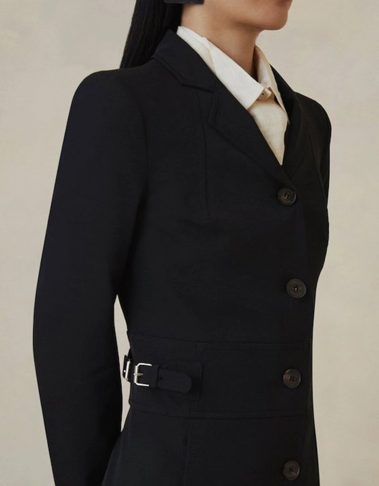 The Founder Italian Technical Stretch Tab Tailored Coat