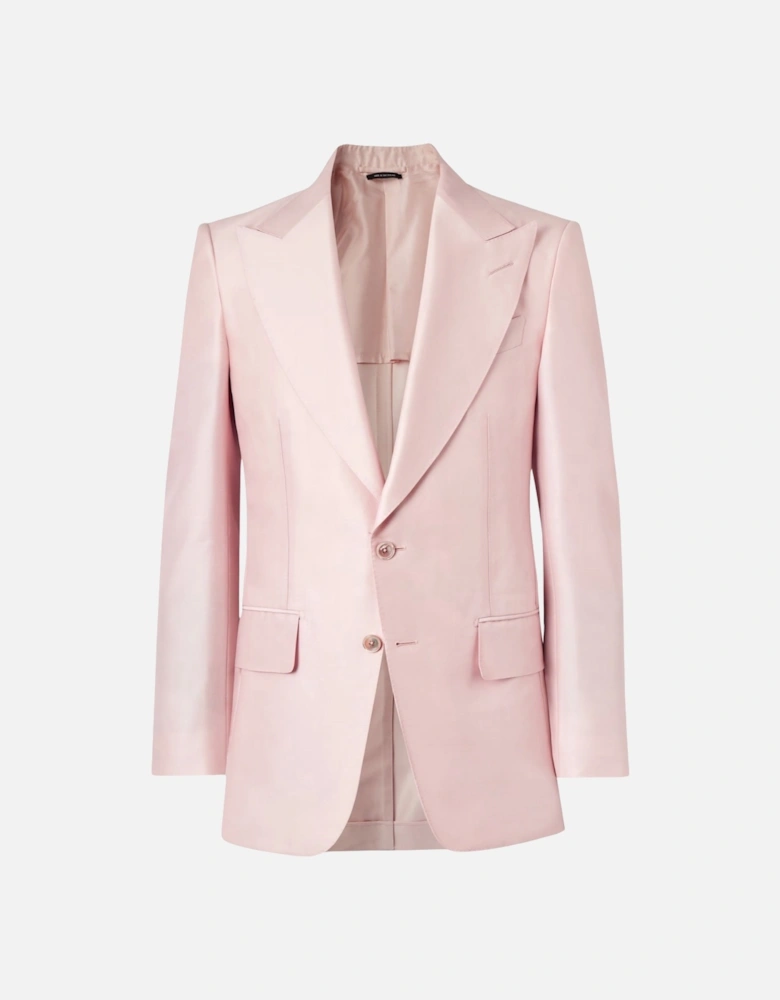 Atticus Wool Silk Jacket Pink