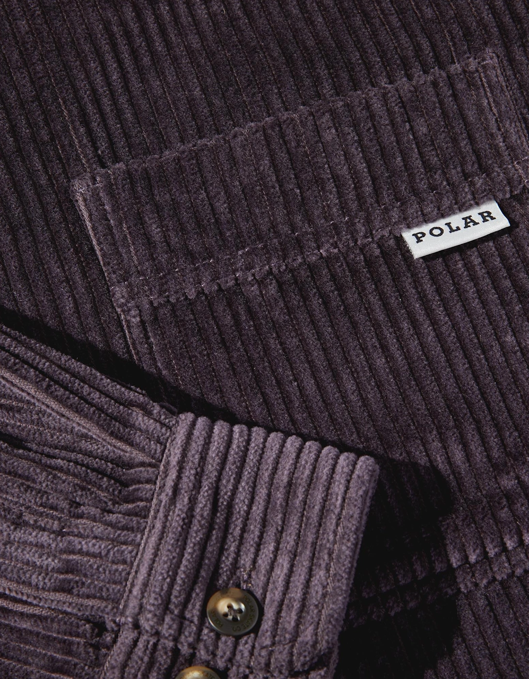 Polar Skate Co. Cord Shirt - Dark Violet
