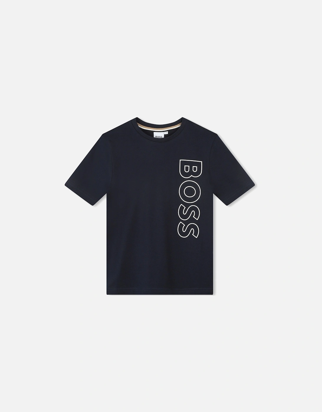 Boys Black Logo T-Shirt J25O66, 3 of 2