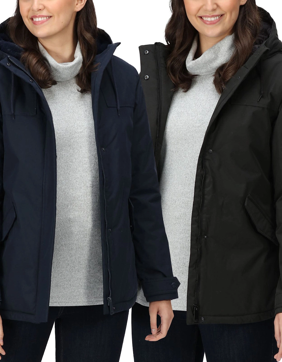 Womens Bria Fur Lined Waterproof Jacket