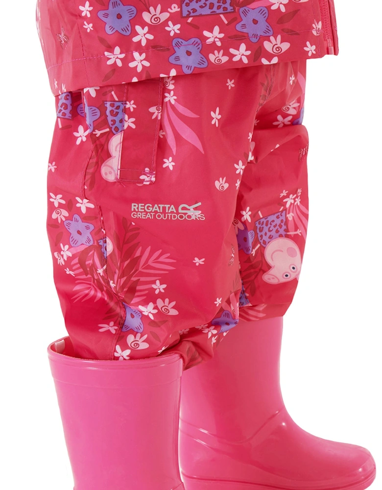 Kids Peppa Pig Pack-It Waterproof Overtrousers