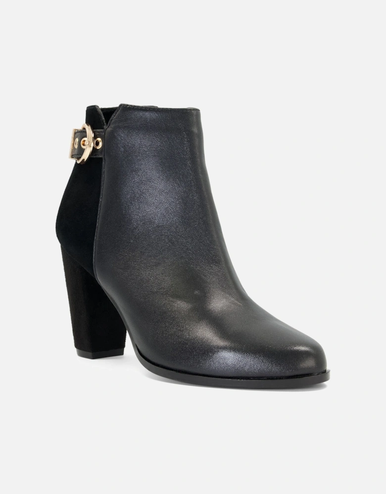 Ladies Olla - Buckle Detailed Heeled Ankle Boots