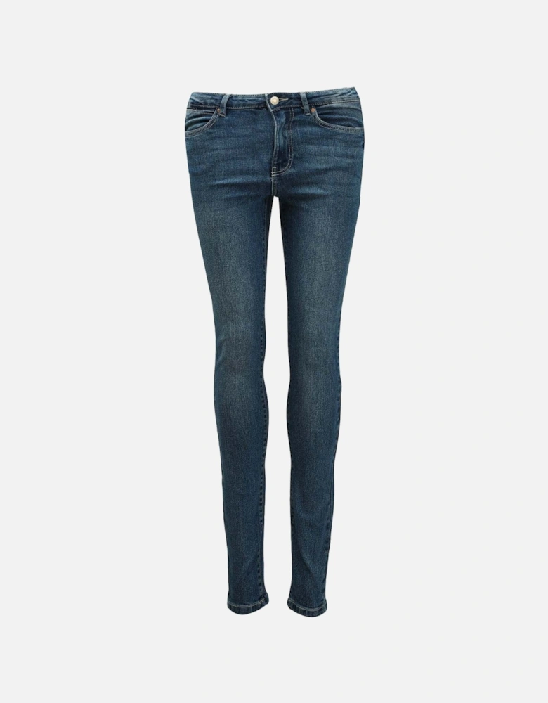 Womens June Mid Rise Skinny Jeans