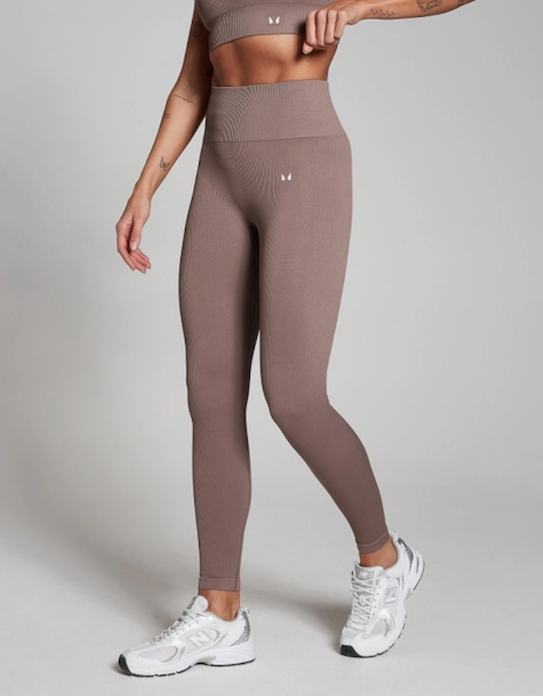 Women's Tempo Rib Seamless Leggings - Hazelnut