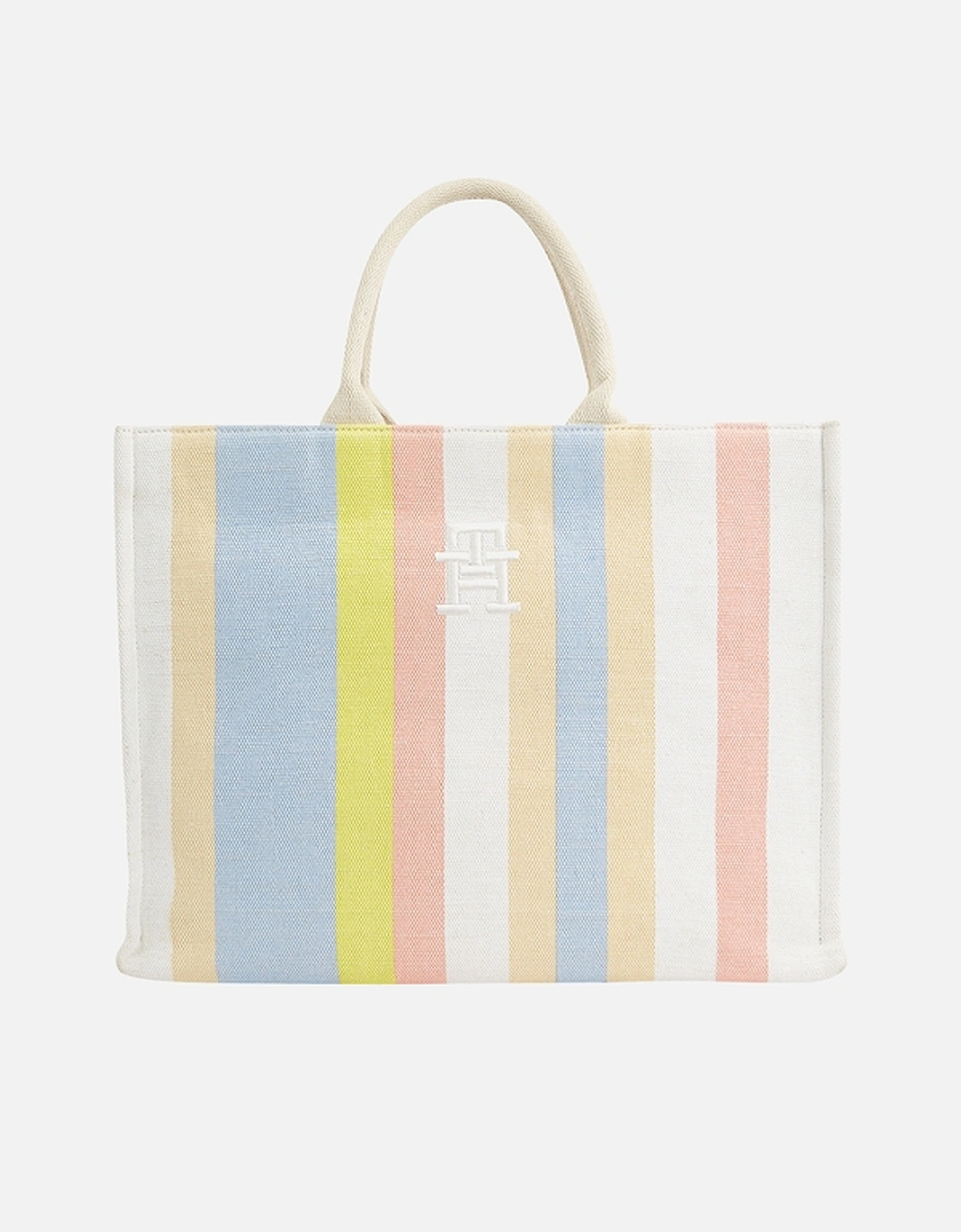 Beach Striped Cotton-Blend Tote Bag, 2 of 1