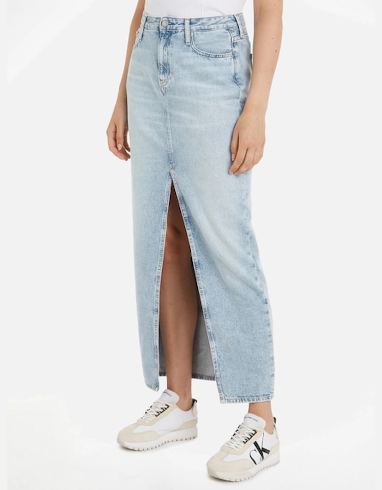 Jeans Denim Maxi Skirt