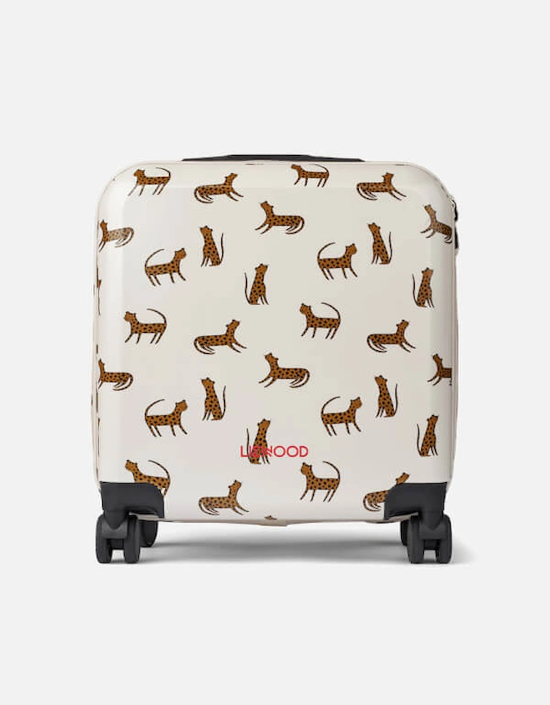 Hollie Hardcase Suitcase - Leopard/Sandy