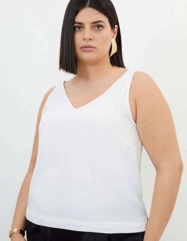 Plus Size Georgette Woven Cami Top