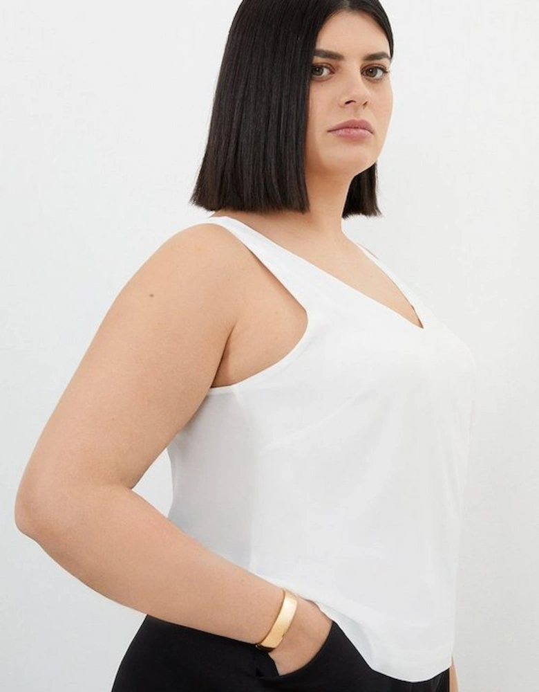 Plus Size Georgette Woven Cami Top