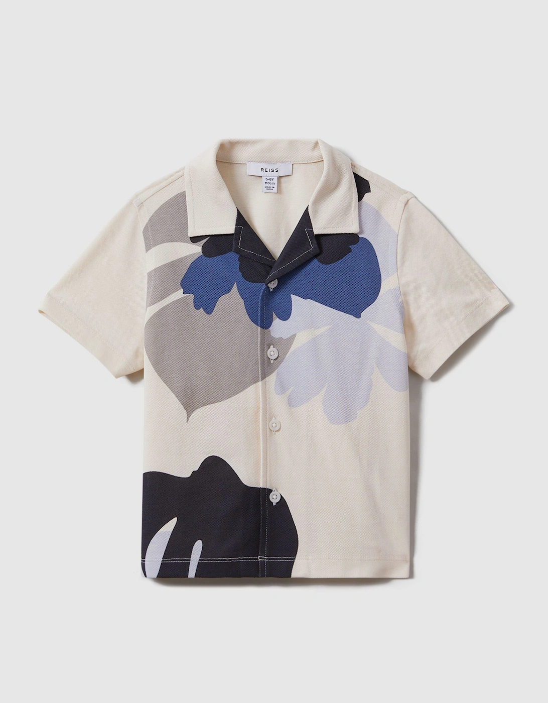 Mercerised Cotton Cuban Collar Shirt, 2 of 1