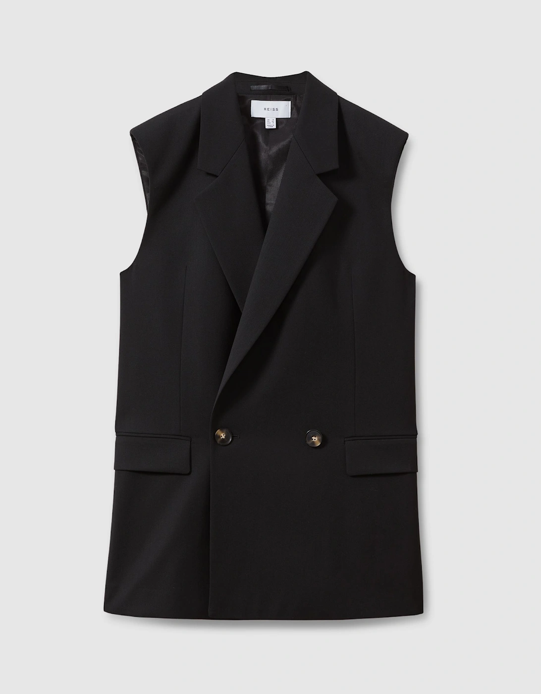 Wool Blend Double Breasted Waistcoat, 2 of 1