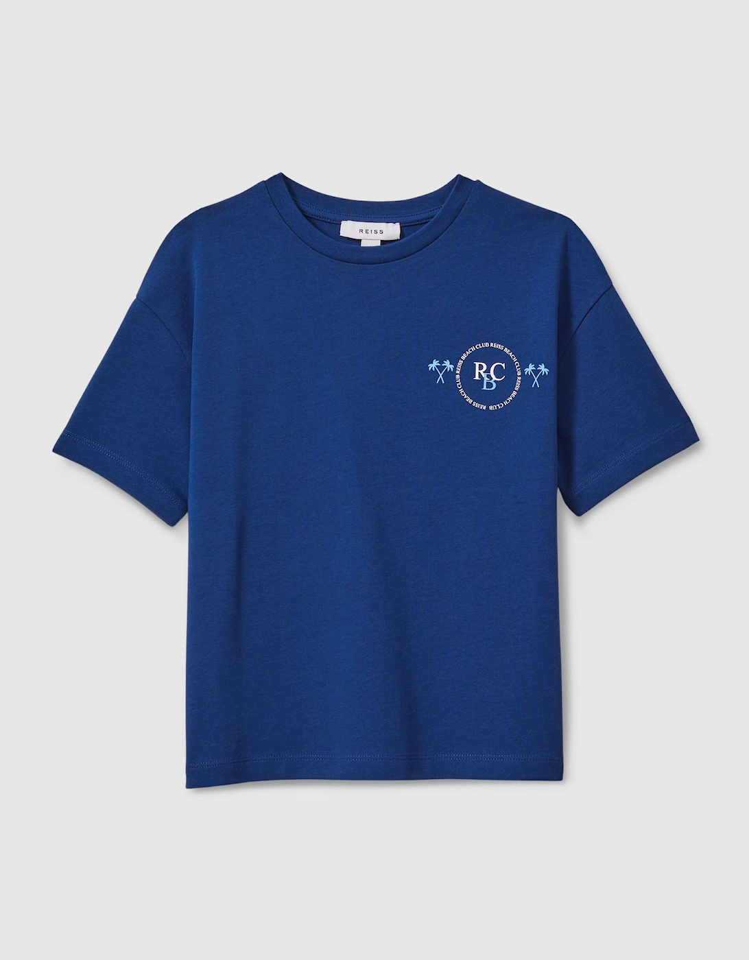Cotton Crew Neck Motif T-Shirt, 2 of 1