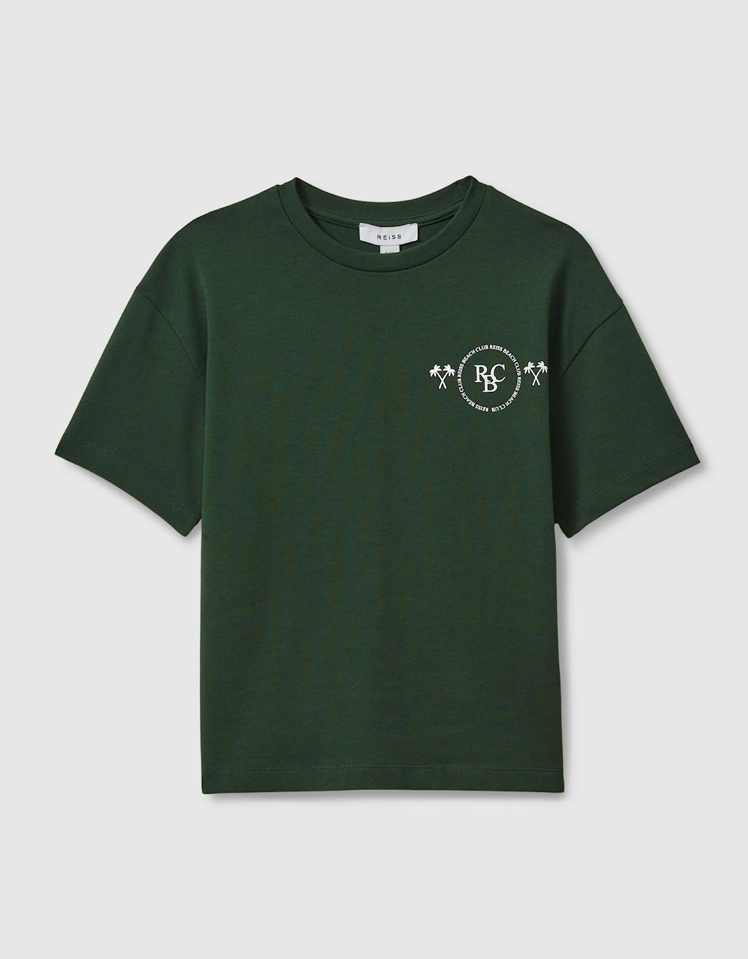 Cotton Crew Neck Motif T-Shirt, 2 of 1