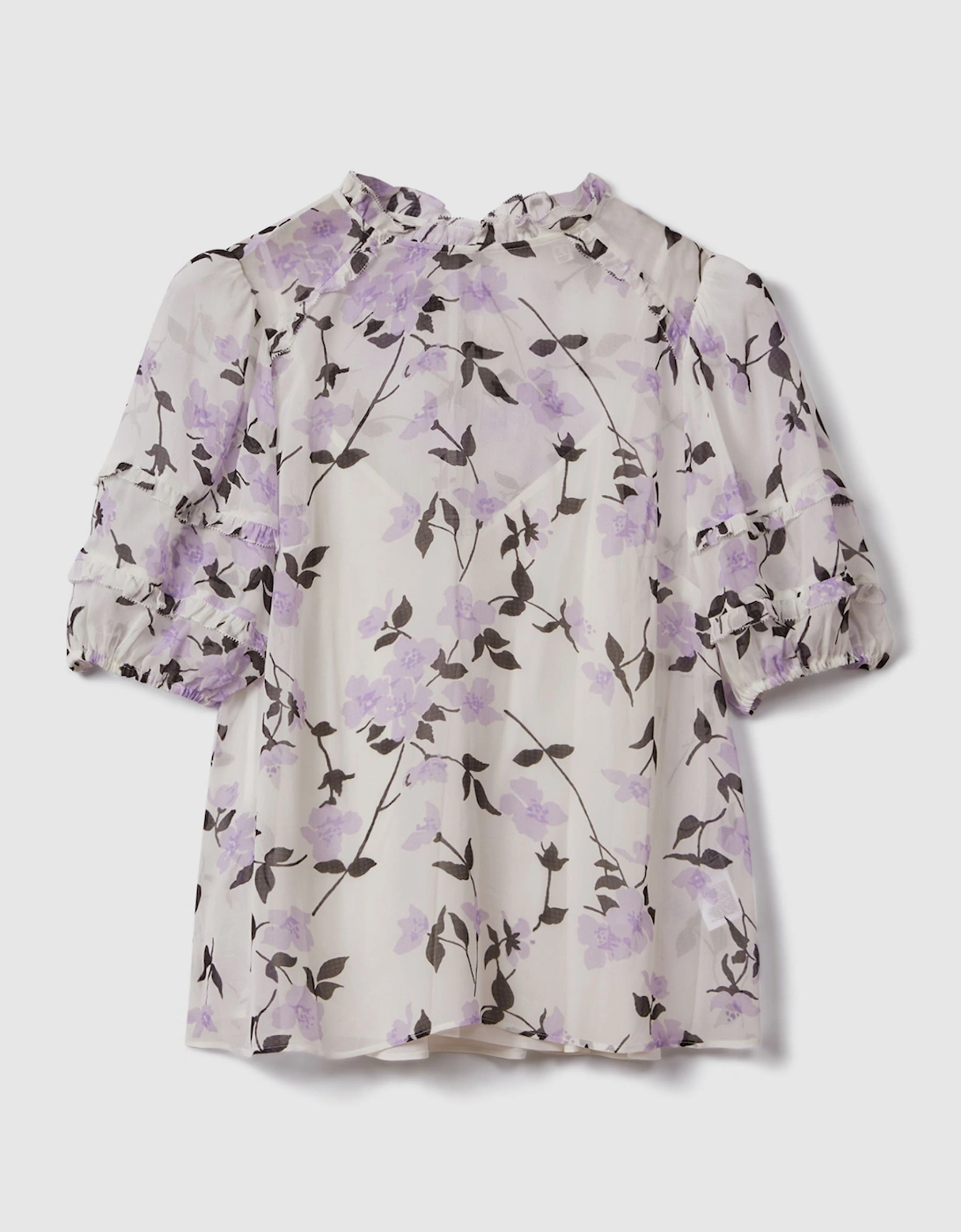 Florere Printed Puff Sleeve Blouse, 2 of 1