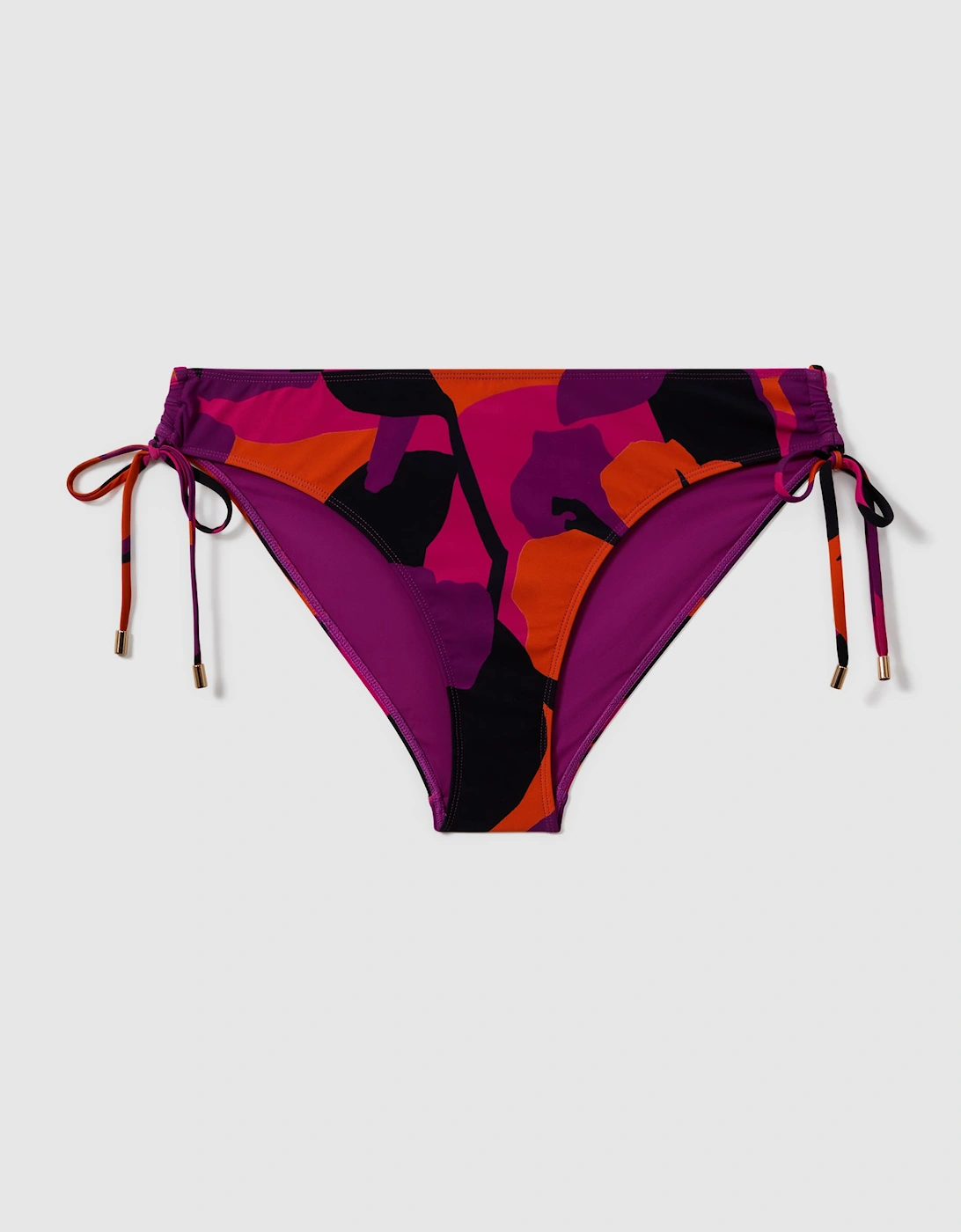 Florere Printed Ruched Bikini Bottoms, 2 of 1