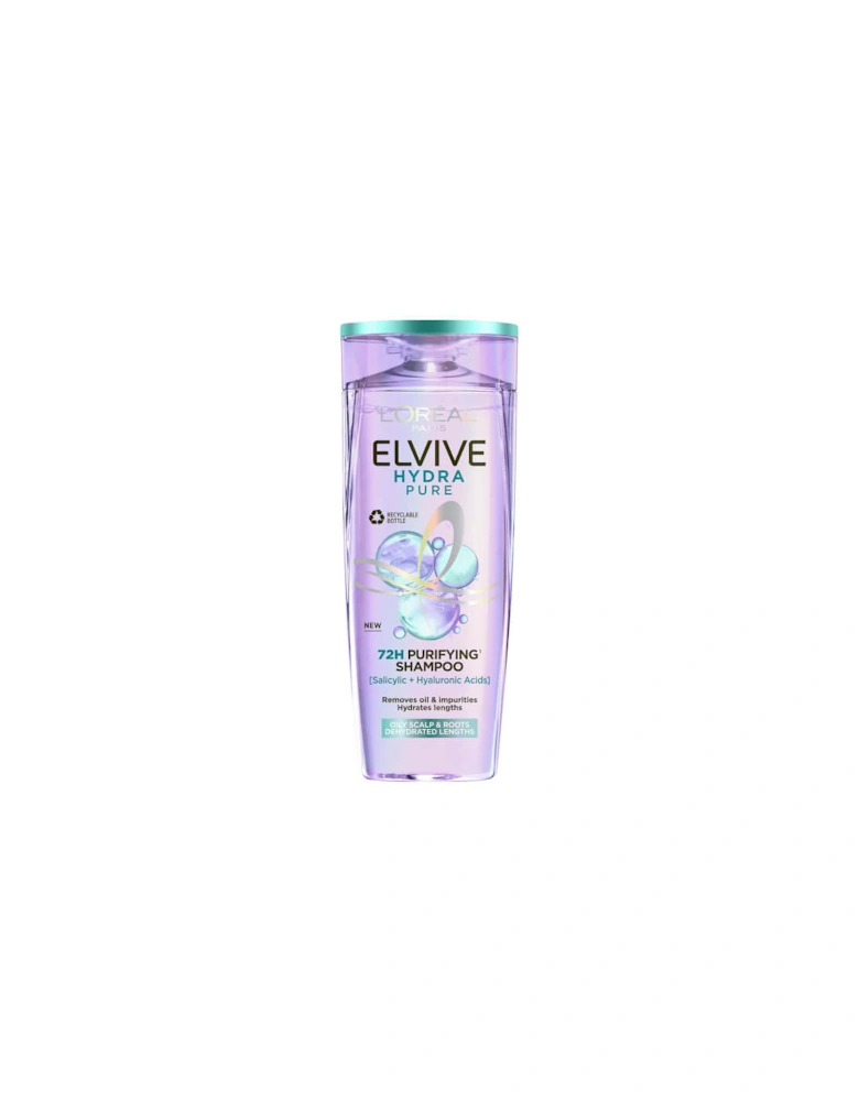 Paris Elvive Hydra Pure 72h Purifying Shampoo with Hyaluronic and Salicylic Acids 500ml