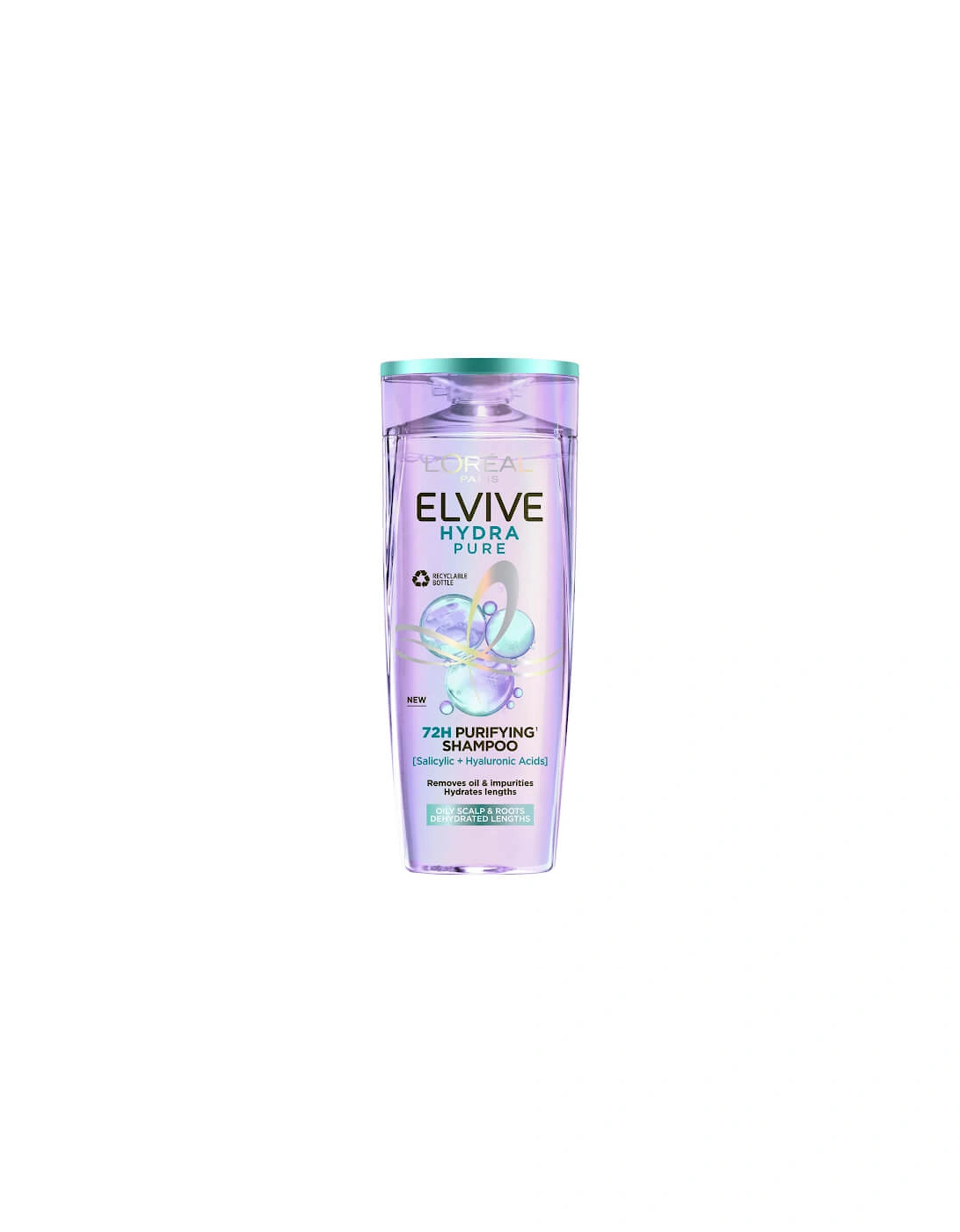 Paris Elvive Hydra Pure 72h Purifying Shampoo with Hyaluronic and Salicylic Acids 500ml, 2 of 1