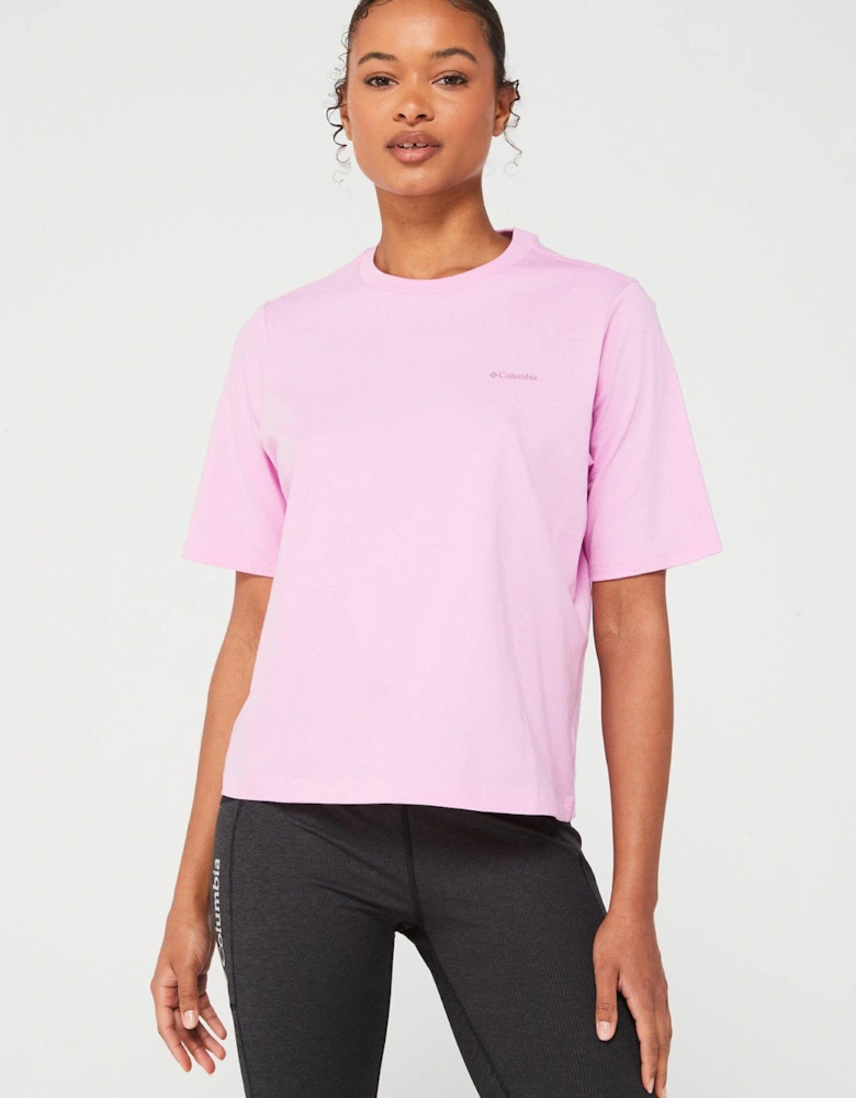 Womens North Cascades Graphic SS Tee - Pink