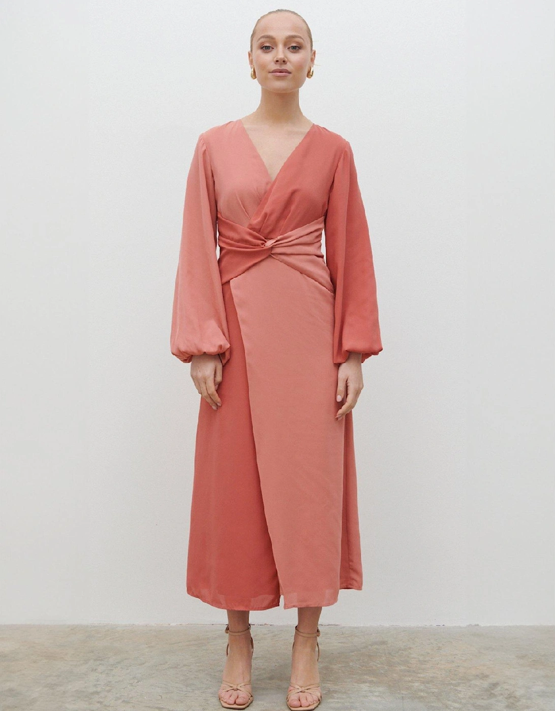 Freina Midaxi Dress - Pink, 2 of 1