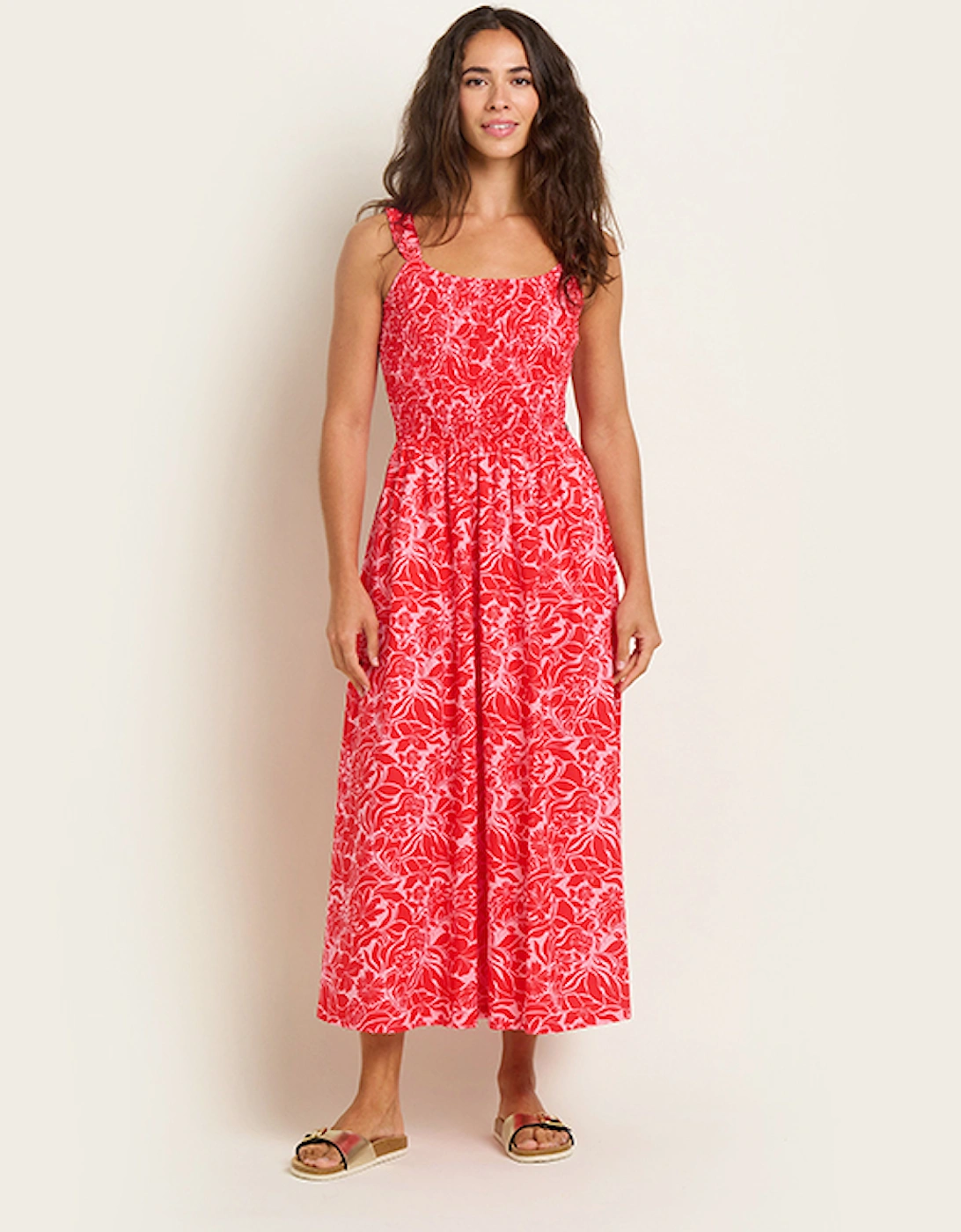 Women's Josie Maxi Dress Red, 6 of 5