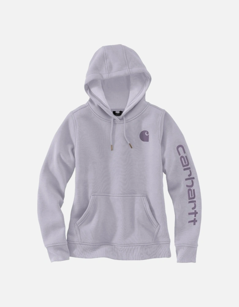 Carhartt Relaxed Fit Midweight Logo Sleeve Graphic Sweatshirt Lilac Haze