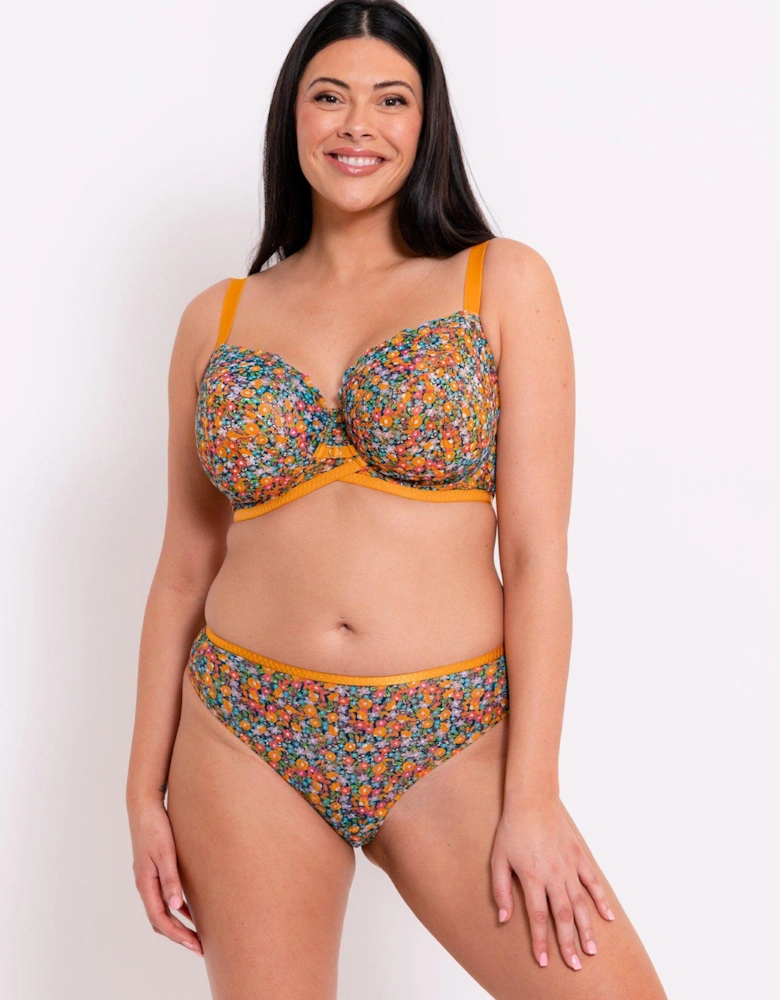 Lace Daze Brazilian Brief Floral Print