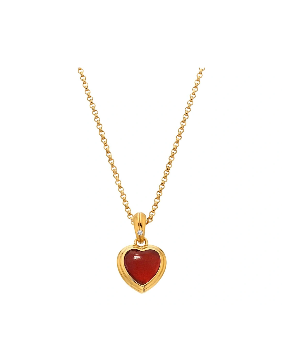 HDXGEM Heart Pendant - Red Agate, 2 of 1