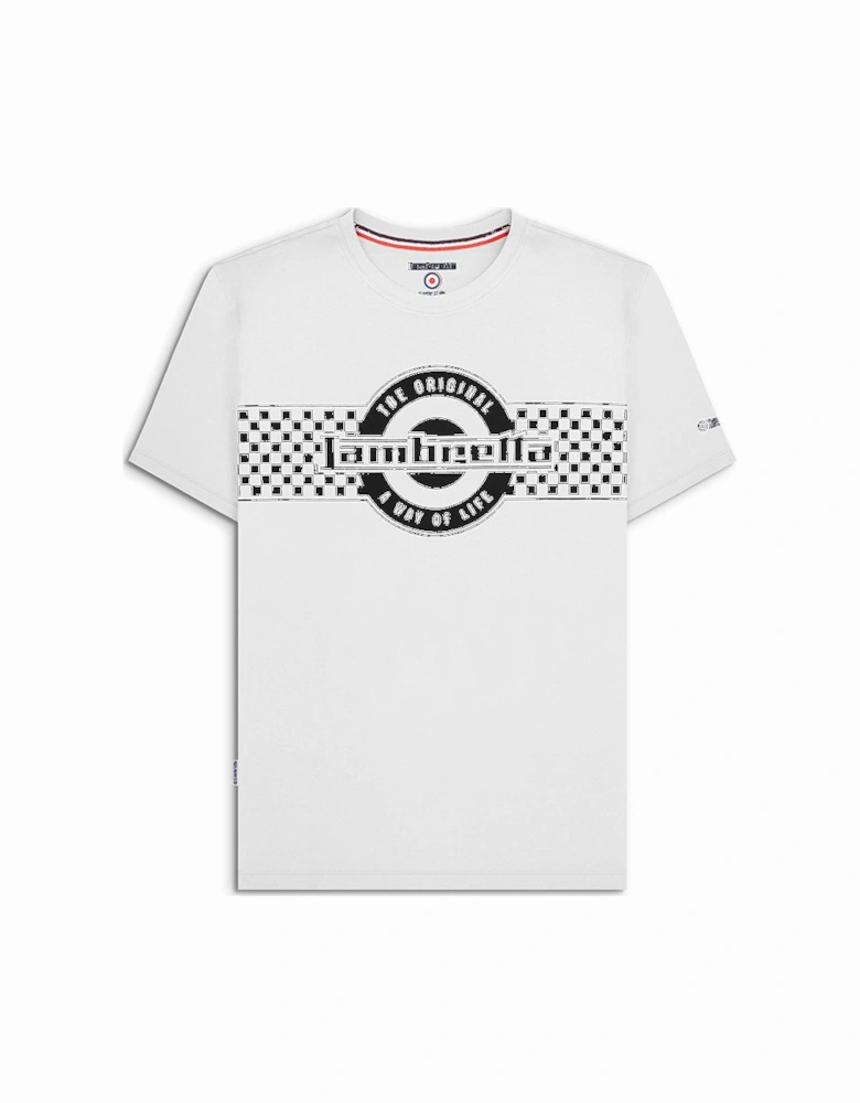 Mens Two Tone Logo  Crew Neck T-Shirt