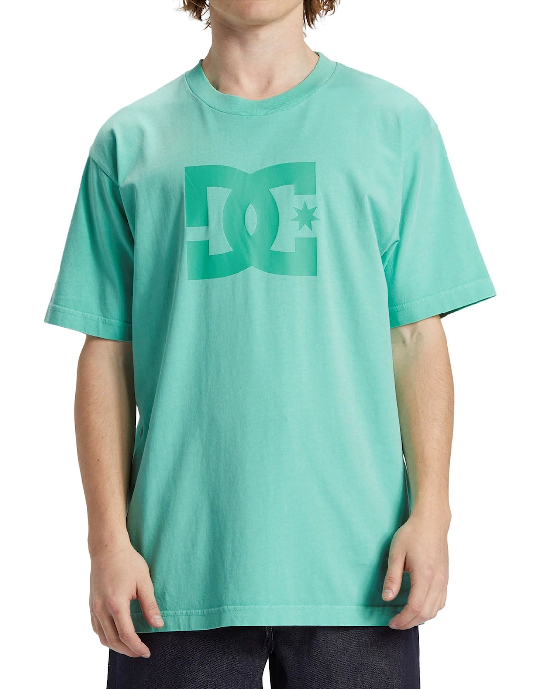 Mens DC Star  Crew Neck Cotton T-Shirt, 6 of 5