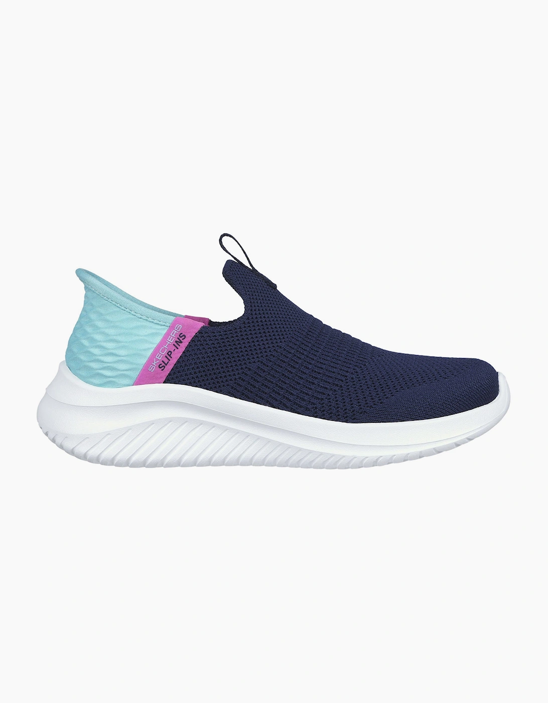 Skechers Boy's Skechers Kids Ultra Flex 3.0 Fresh Time Slip-ins Memory Foam Trainers - Navy
