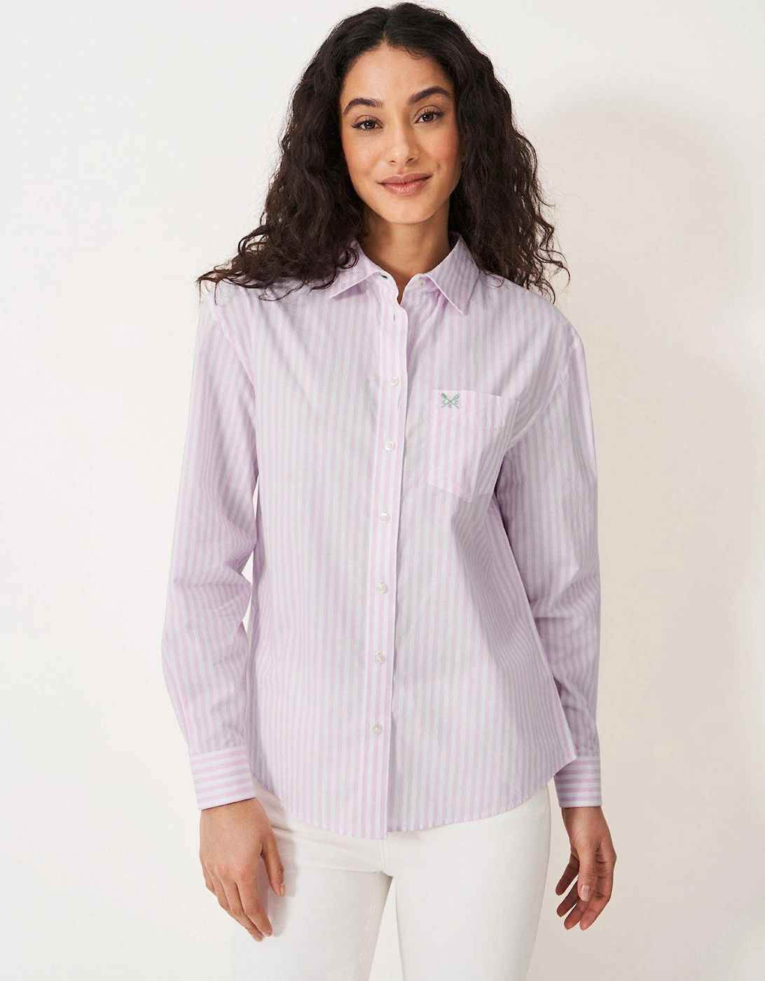 Relaxed Fit Stripe Shirt - Pink, 2 of 1