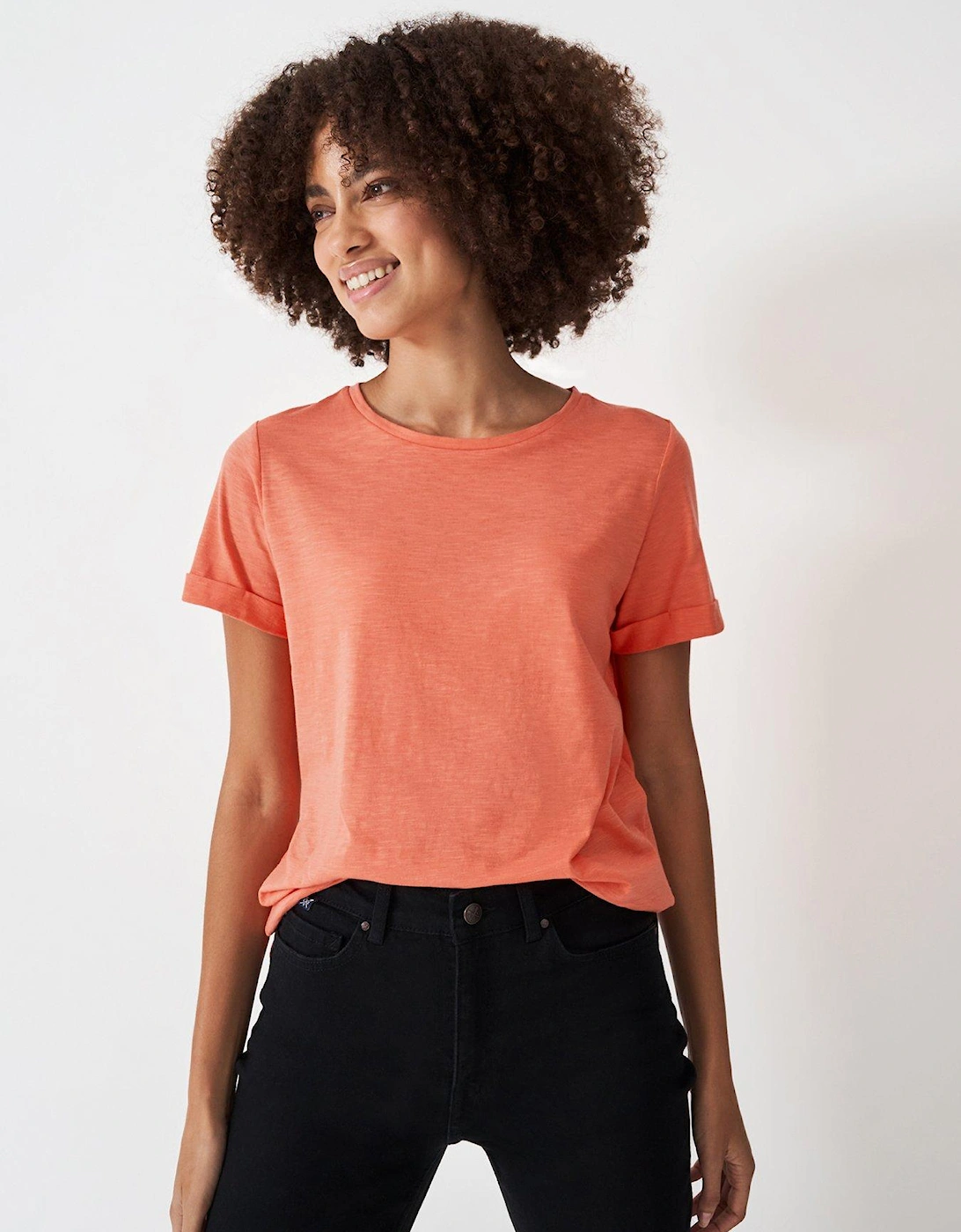 Perfect Crew Slub T-shirt - Orange, 2 of 1