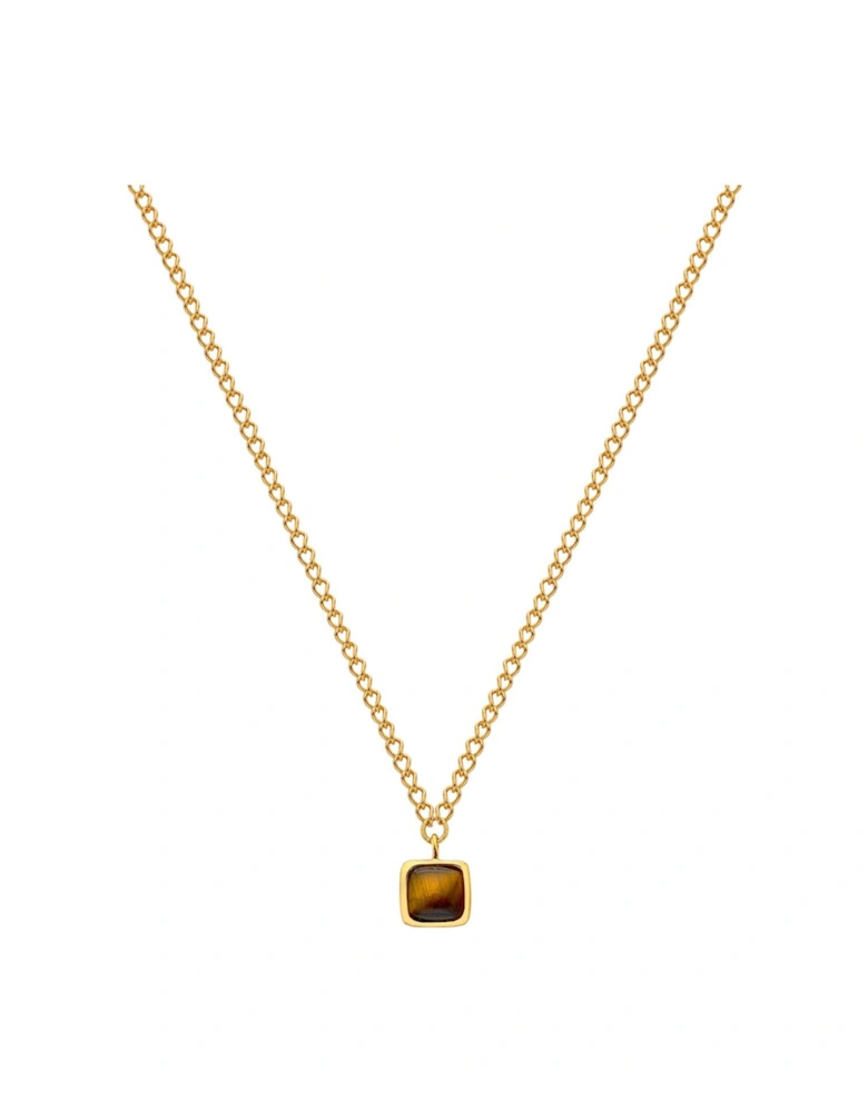 HDXGEM Square Necklace - Tigers Eye