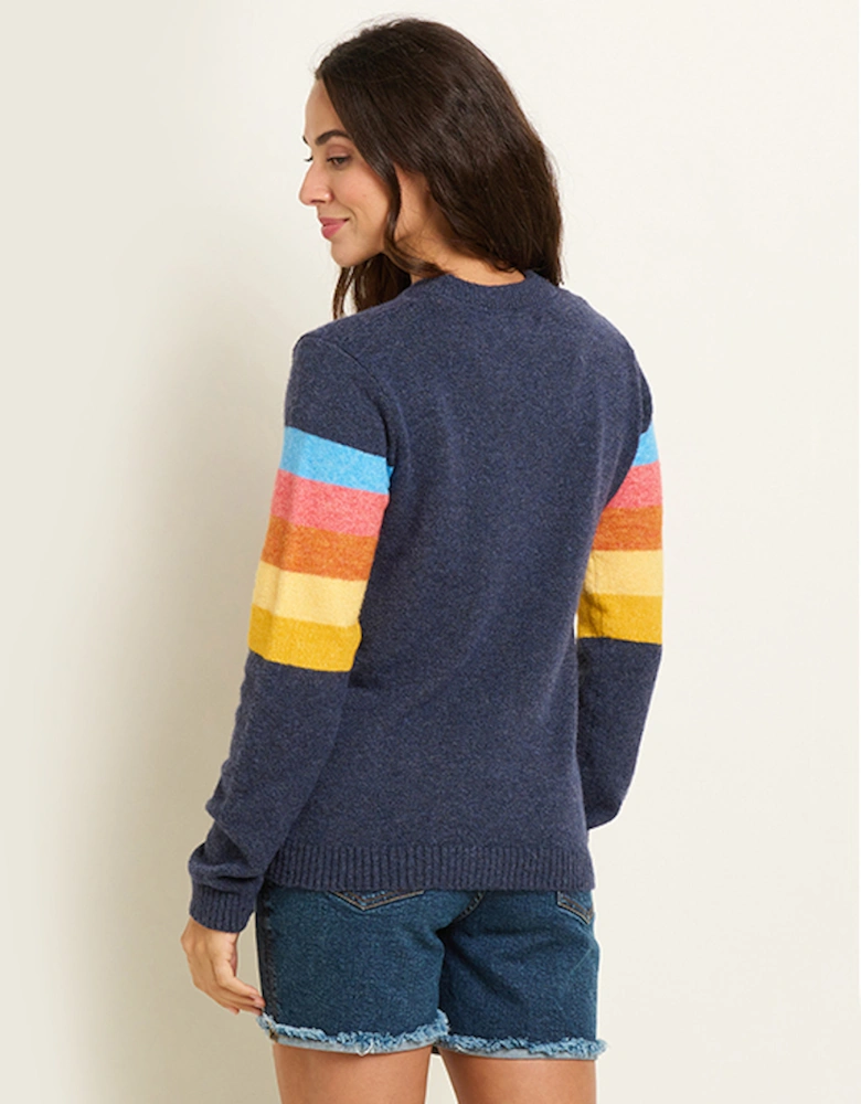 Women's Horizon Knitted Jumper Navy