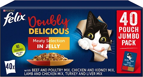 As Good As It Looks Doubly Delicious Meat Selection in Jelly Wet Cat Food 40 x 100g