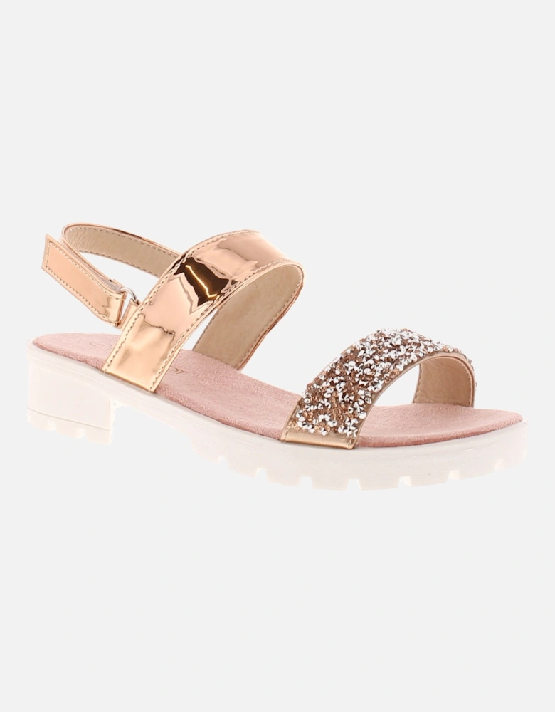 Girls Sandals Junior Megan gold UK Size