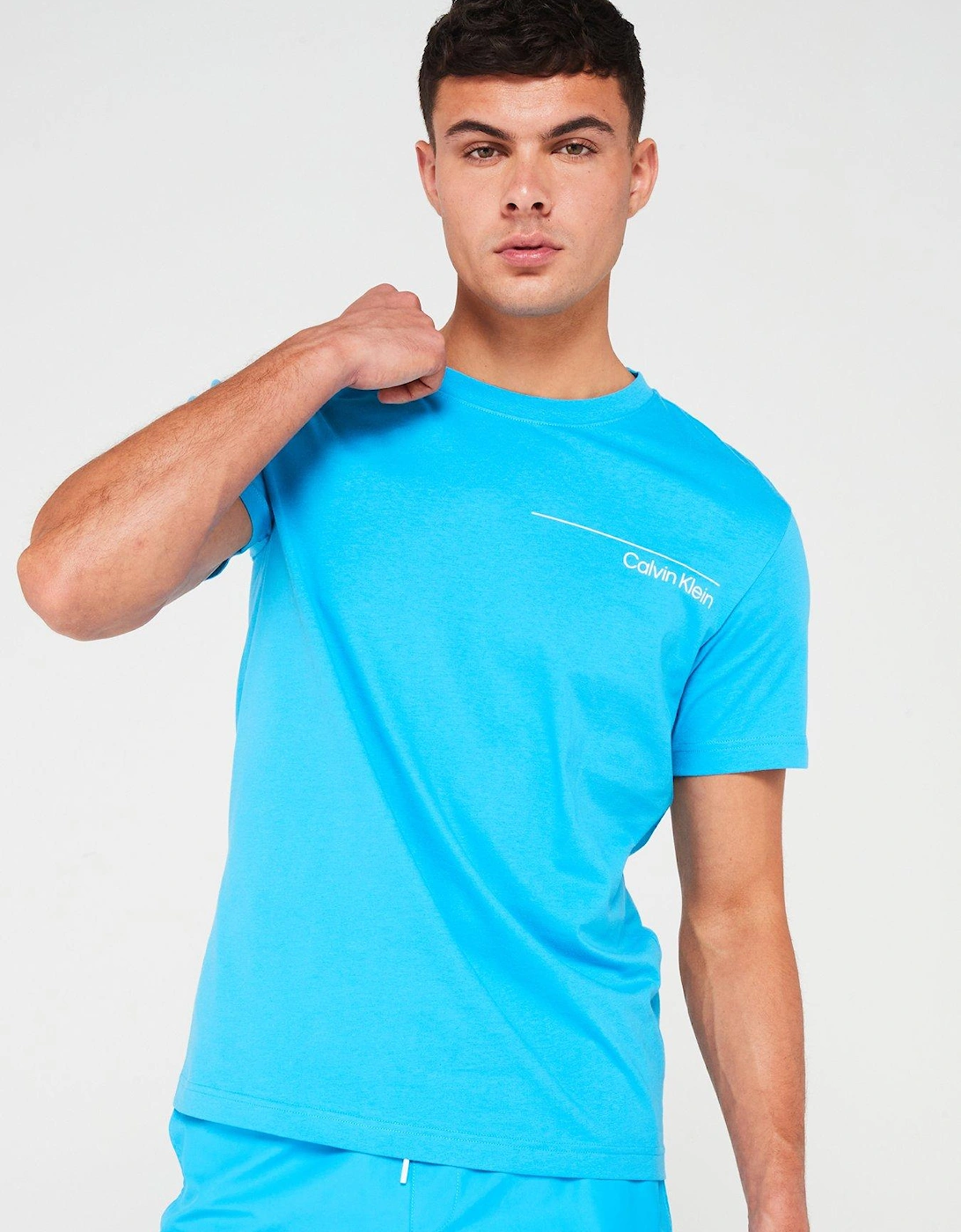 Crew Neck T-shirt - Blue, 2 of 1