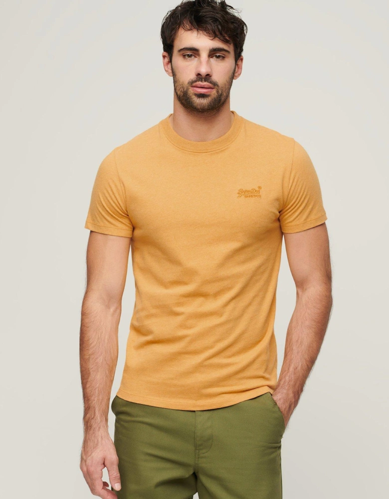 Essential Logo Embroidered T-Shirt - Yellow