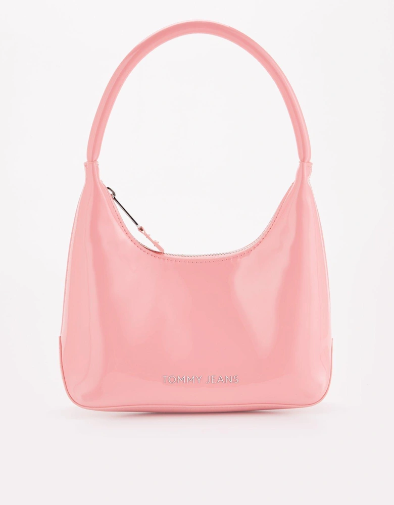 Essentials Patent Shoulder Bag - Pink