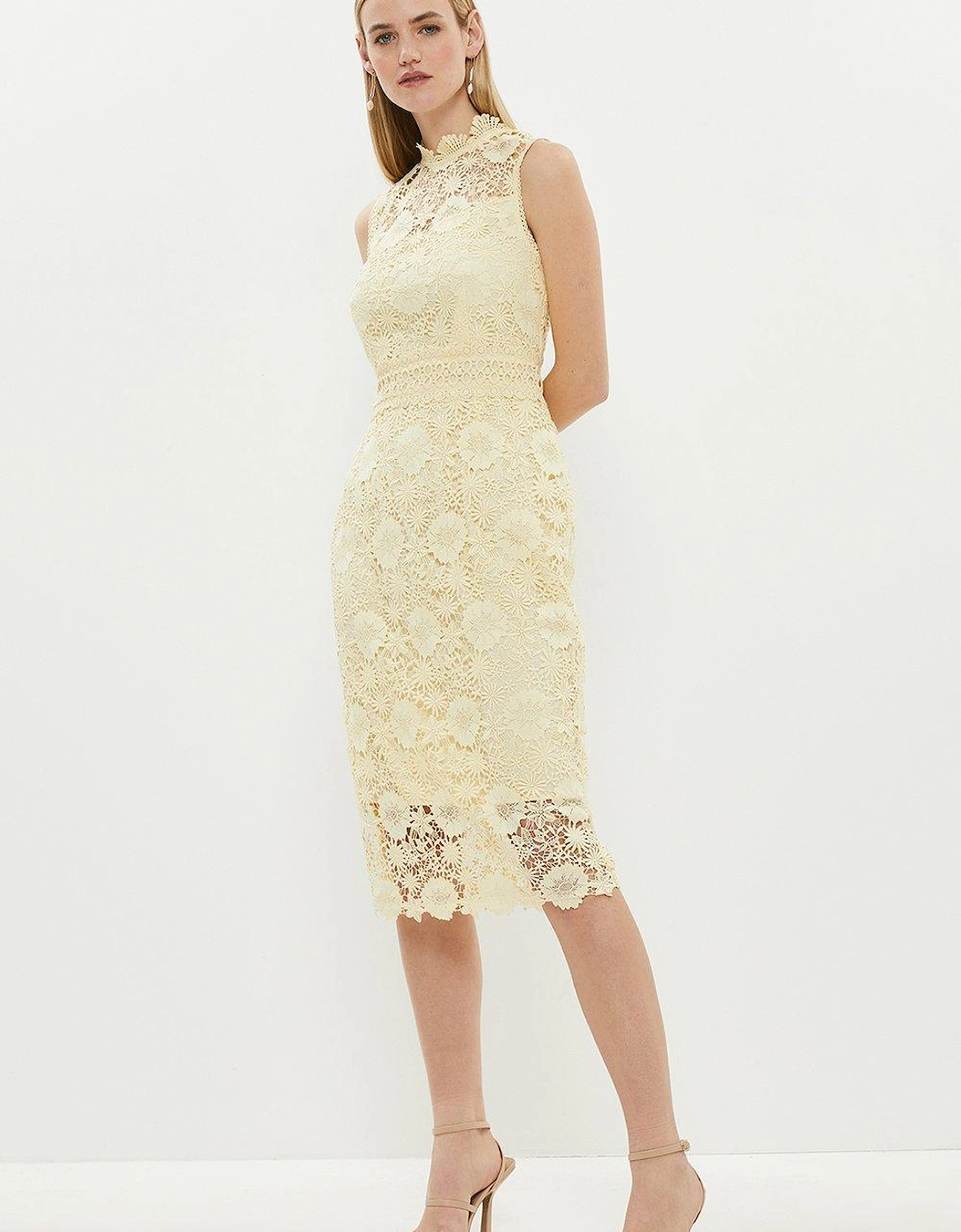 Lace Open Back Pencil Dress, 5 of 4