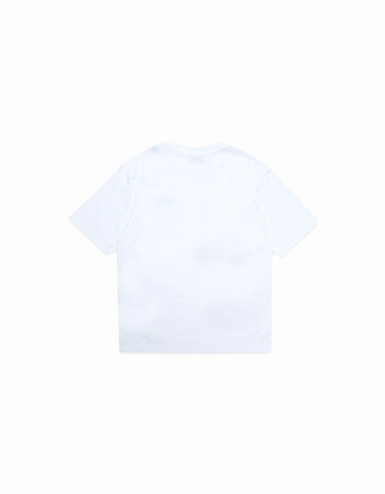 Boys White Icon Logo T-Shirt