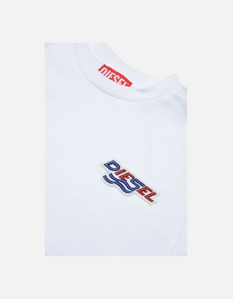 Boys White Icon Logo T-Shirt