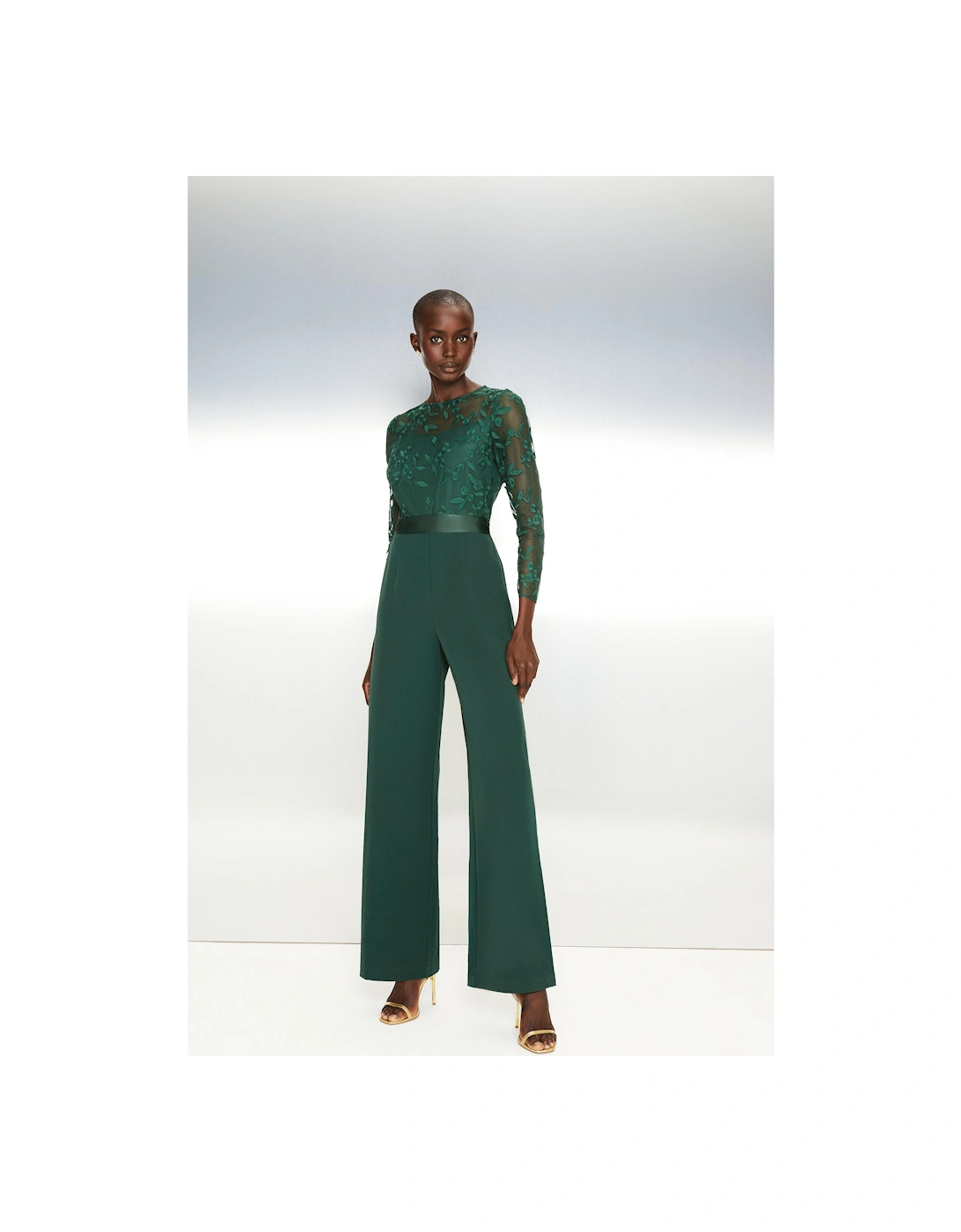 Embroidered Top Wide Leg Jumpsuit, 5 of 4