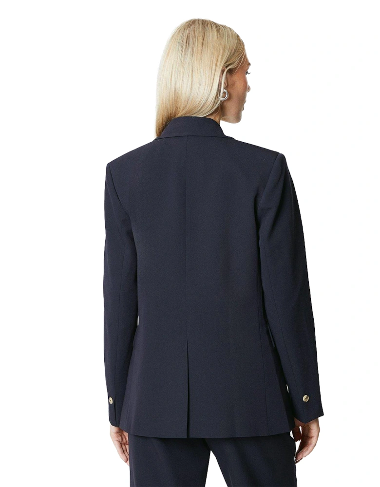 Womens/Ladies Double-Breasted Edge To Edge Blazer