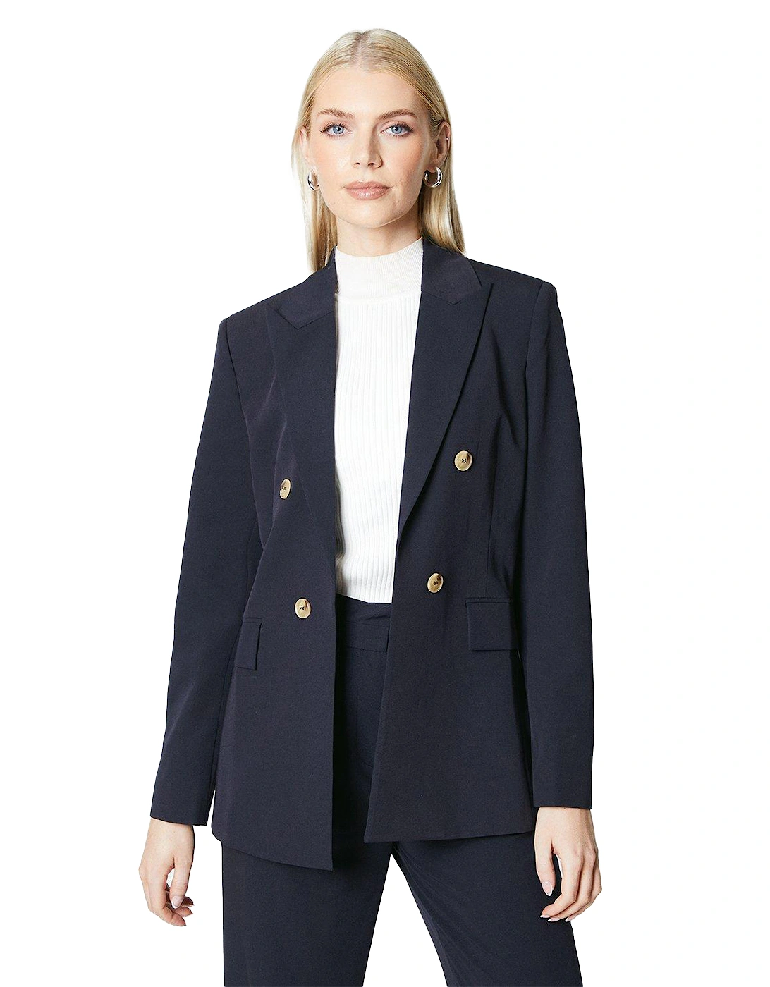 Womens/Ladies Double-Breasted Edge To Edge Blazer, 5 of 4