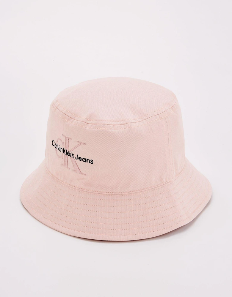 Jeans Monogram Bucket Hat - Pink